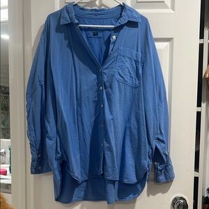 Oversized button down